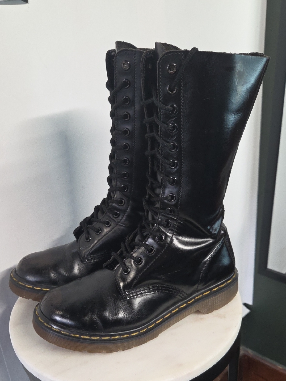 Dr. Martens 14-eye Lace-Up  Boots Size 7 Vintage Made In England